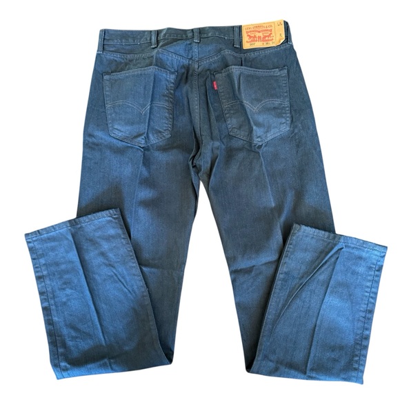 2 for $15 😍 Levi’s Men’s 501 Coated Dark Denim Button Fly Jeans – Size 38x34 - Picture 5 of 7